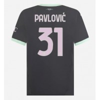 AC Milan Strahinja Pavlovic #31 Fotballklær Tredjedrakt 2024-25 Kortermet